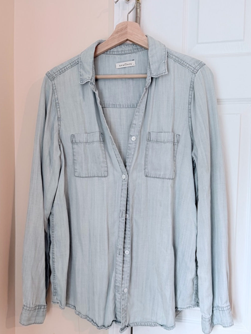 Neuflora Light Blue Button-Down Shirt